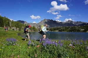 MWF Board Member Annie McLaughlin and friends hike the Crazies - Zach Porter